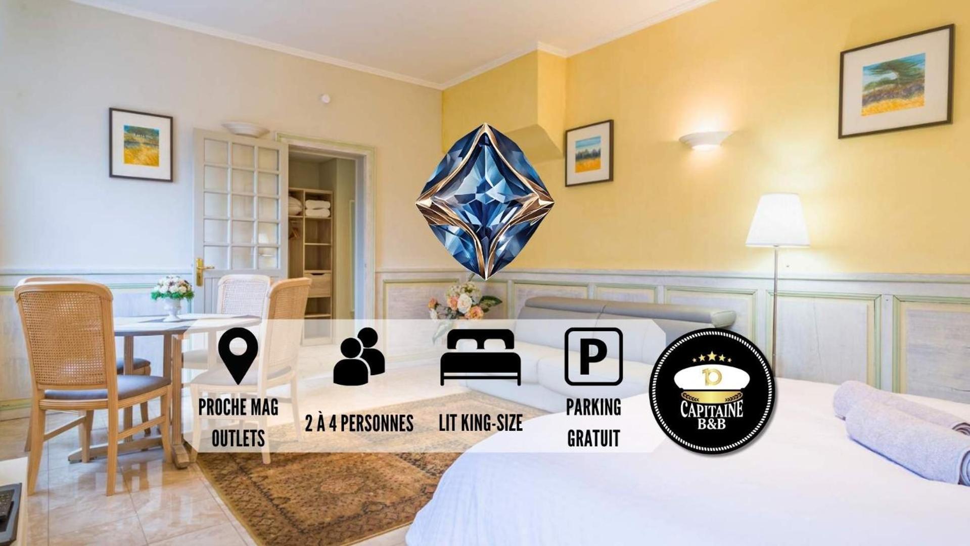 Le Saphir - Confort - Proche Mag Outlet Troyes - Parking Gratuit Pont-Sainte-Marie Exterior photo